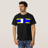 デルタ アルファ デルタ 海事信号旗 Tシャツ (正面フル)