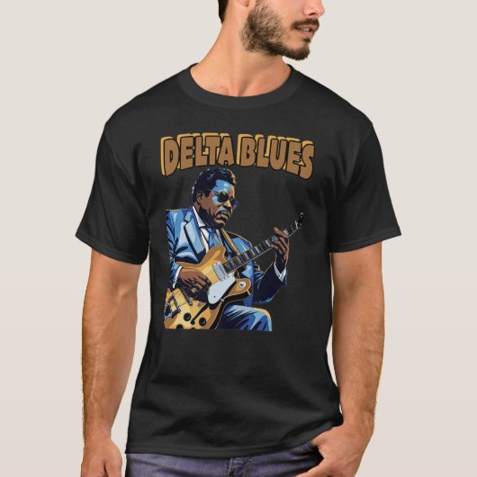 デルタ・ブルース Tシャツ (正面)