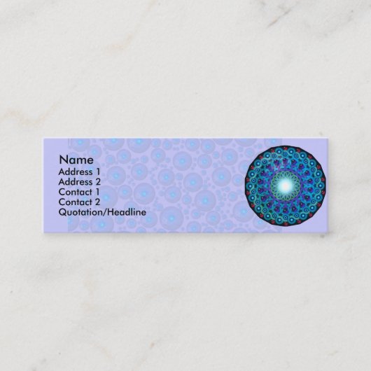 デルタSOLのプロフィールカード スキニー名刺 (正面)