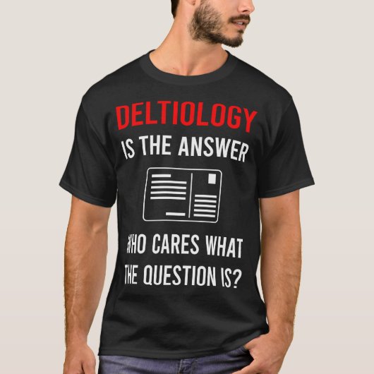 デルティオロジーの答え ポストカード はがき Tシャツ (正面)