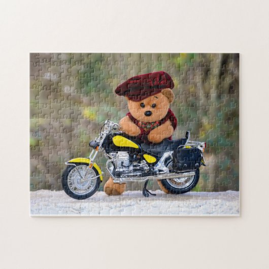 デルテディバイクもしくは自転車に乗る人- ジグソーパズル (横)