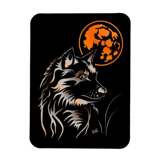 デルトゥルメンデジュンゲウルフプレミアムフレキシマグネット マグネット (縦)