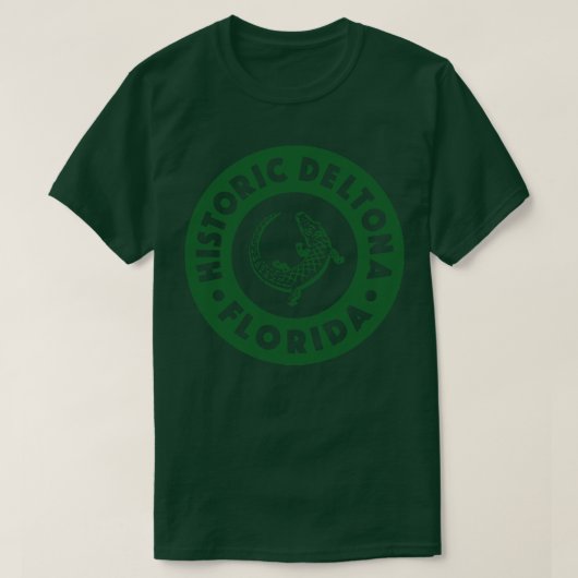 デルトナフロリダ サークル グリーン Tシャツ (デザイン正面)