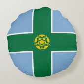 デルビシャー州旗(英国) ラウンドクッション (裏面)