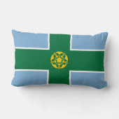 デルビシャー州旗(英国) ランバークッション (裏面)