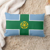 デルビシャー州旗(英国) ランバークッション (ブランケット)