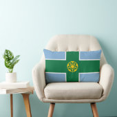 デルビシャー州旗(英国) ランバークッション (椅子)