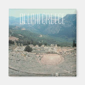 デルピギリシャ写真旅行お土産冷蔵庫用マグネット マグネット (正面)