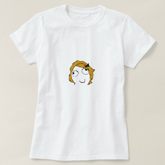 デルピナ顔ミーム Tシャツ (デザイン正面)