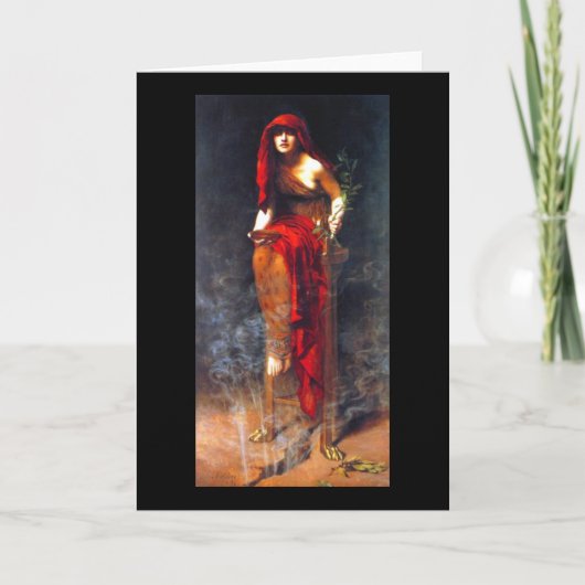 デルファイ~のコリアーのファインアートの絵画の尼僧 カード (正面)