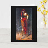 デルファイ~のコリアーのファインアートの絵画の尼僧 カード (黄色い花)