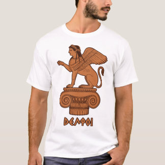 デルフィのスフィンクス - 古代ギリシャの赤絵式 Tシャツ