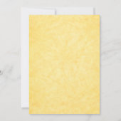 デルフィニアム金ゴールドブライダルシャワー招待 招待状 (裏面)