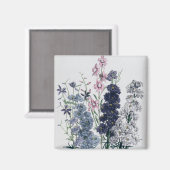 デルフィニアム「The Ladeys」フラワーガーデンより マグネット (正面/裏面)