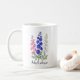 デルフィニウムの花 コーヒーマグカップ
