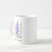 デルフィニウムの花 コーヒーマグカップ (正面左)