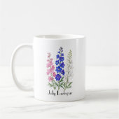デルフィニウムの花 コーヒーマグカップ (左)