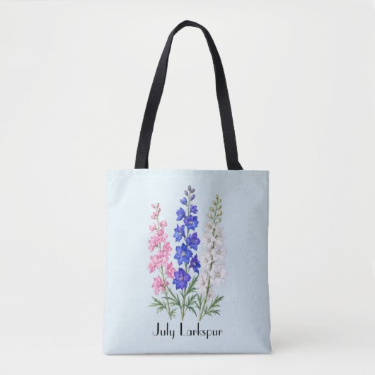 デルフィニウムの花 トートバッグ (正面)