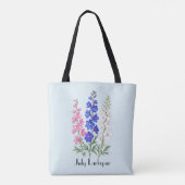 デルフィニウムの花 トートバッグ (裏面)