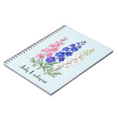 デルフィニウムの花 ノートブック (左側)