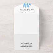 デルフィニウムブルーフローラボタニッ結婚クス オールインワン招待状 (外側)