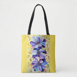 デルフィニウム絵画の花 トートバッグ