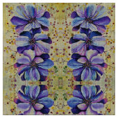 デルフィニウム絵画の花 ファブリック (クローズアップ)