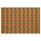 デルフィニウム絵画の花 ファブリック (ファットクウォーター)