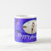 デルフィニウム記念写真マグカップ コーヒーマグカップ (中央)