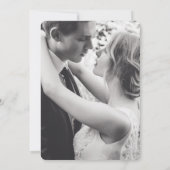 デルフィニウム 紫の花 挙式会場変更 ウェディング 招待状 (裏面)