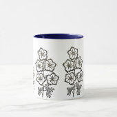 デルフィミウムラークスパーフラワーズスケッチガーデナーマグ マグカップ (中央)