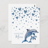 デルフィンとベビーマザーズ・デイ、ハッピー・マザーズ・デイ ポストカード (正面/裏面)