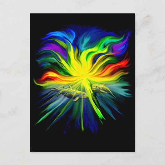 デルフィンファミリアムゾンネンシェイン ポストカード (正面)