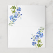 デルフィ色彩の鮮やかニウムブルー結婚のゲスト座席表 プレイスカード (外部開封)