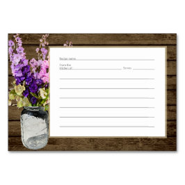 デルフェニームの瓶素朴レシピカード テーブルナンバー