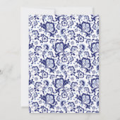 デルフツブラウウ |デルフトブルーオランダウェディングシャワー 招待状 (裏面)