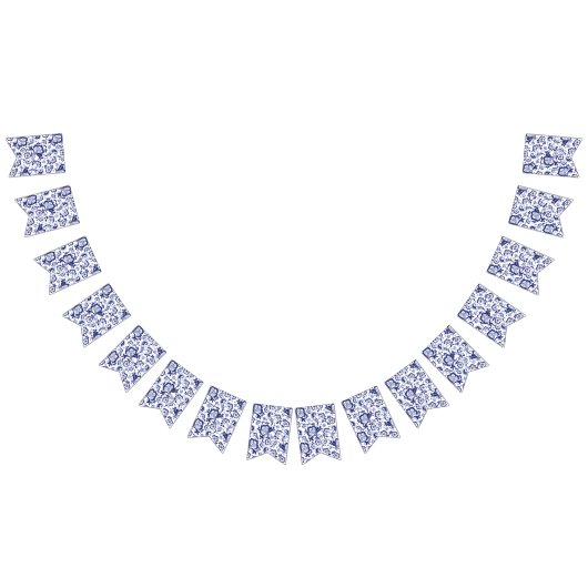 デルフツブラウウ |デルフトブルーオランダウェディングレセプション バンティングフラッグ (全)