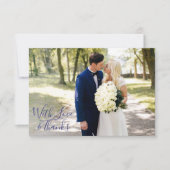 デルフツブラウウ | Delft Blue写真ありがとうご独身のざう サンキューカード (正面)