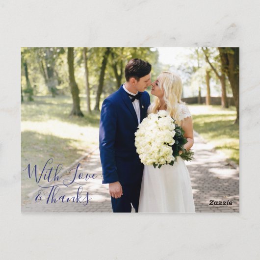 デルフツブラウウ | Delft Blue写真ありがとうご独身のざう ポストカード (裏面)