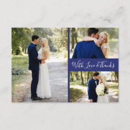 デルフツブラウウ | Delft Blue Thank You Photos Collage サンキューカード