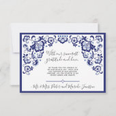 デルフツブラウウ | Delft Blue Thank You Photos Collage サンキューカード (裏面)