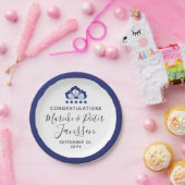 デルフツブラウデルフトブルーオランダ結婚ズケーキ ペーパープレート (パーティー)