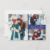 デルフツ ブルーのSave The Date写真 | Delft Blue風Save The Dat 招待状 (正面)