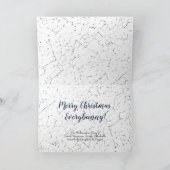 デルフトお洒落バニーラビットアートヴィンテージクリスマス カード (内部)