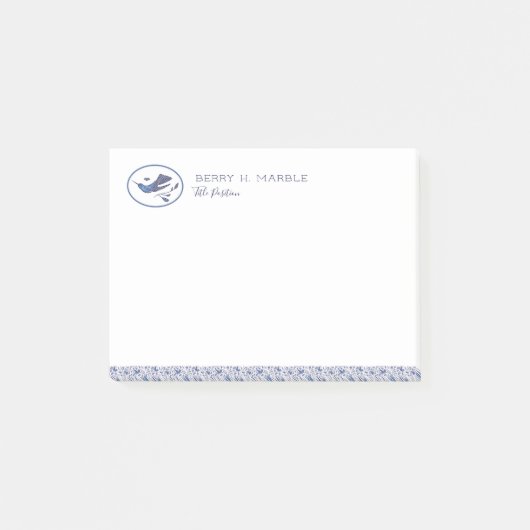 デルフトのぶんぶんいう鳥及び葉 ポストイット (正面)