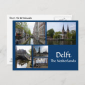 デルフトのコラージュ ポストカード (正面/裏面)