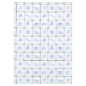 デルフトのタイルのテーブルクロス テーブルクロス (正面)