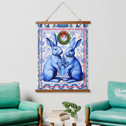 デルフトの休日のブルース 吊り下げ型タペストリー (リビング)