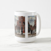 デルフトの家の眺め小さい通り コーヒーマグカップ (正面右)