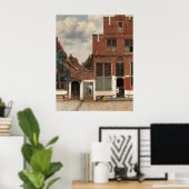 デルフトの家並み(リトル通り) ポスター (ホームオフィス)